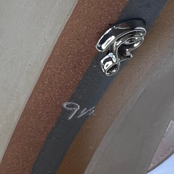 Sam Edelman Yaro Ankle Strap Block Heel Sandal Almond Women's 9.5M Tried On - Picture 10 of 10